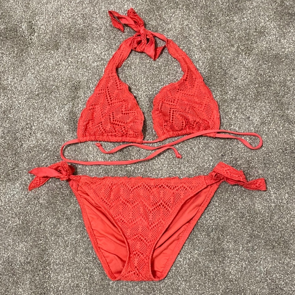 Mossimo coral bikini